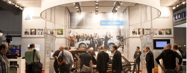 TÜV Rheinland exhibition booth